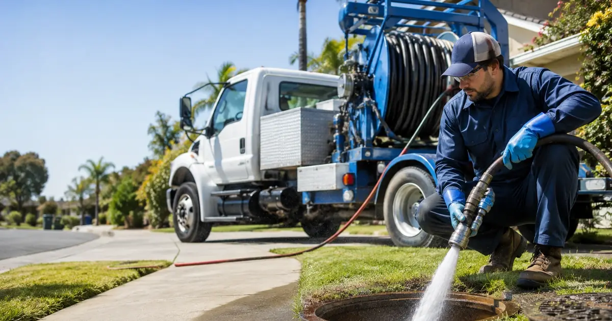 Hydro jet sewer cleaning Del Mar
