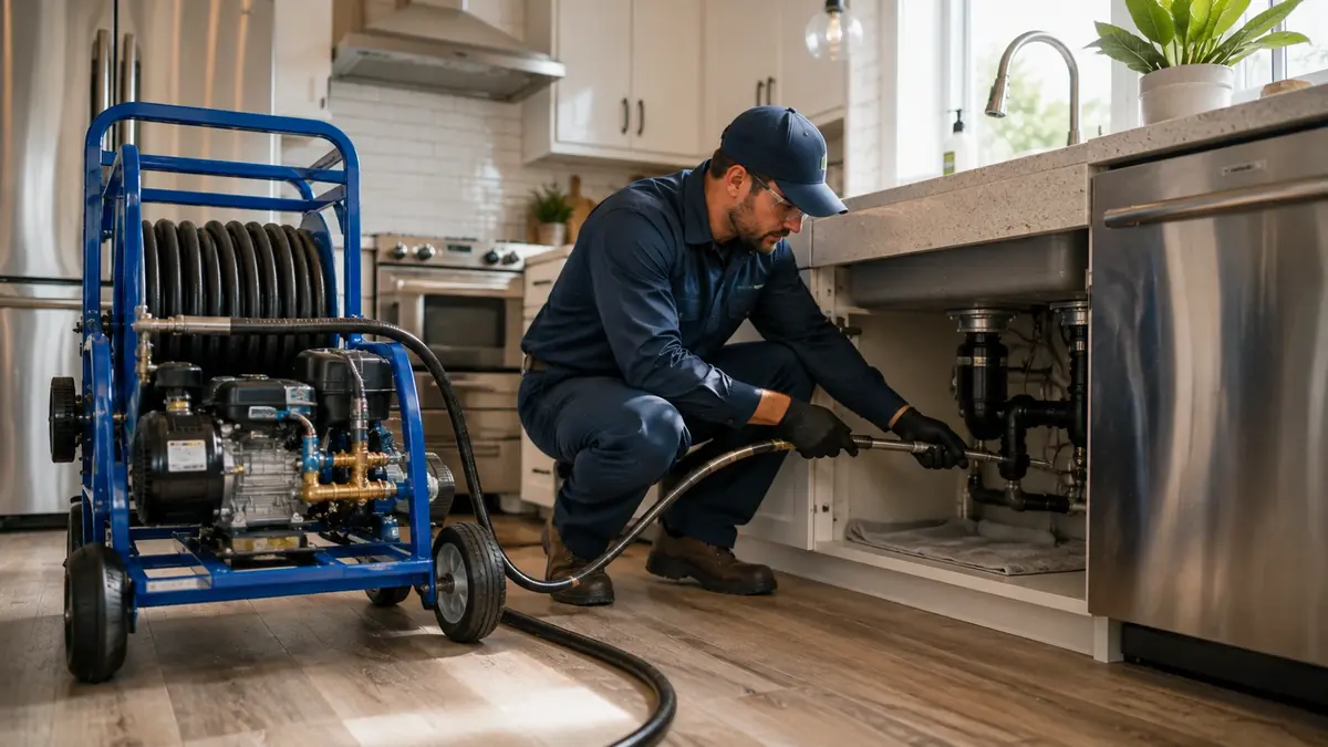 Kitchen Drain Hydro Jetting in Del Mar