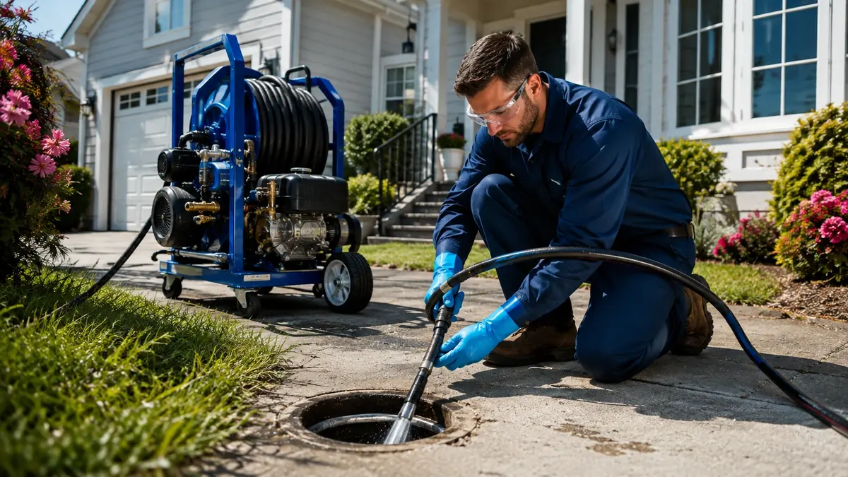 Residential Hydro Jet Drain Cleaning in Del Mar